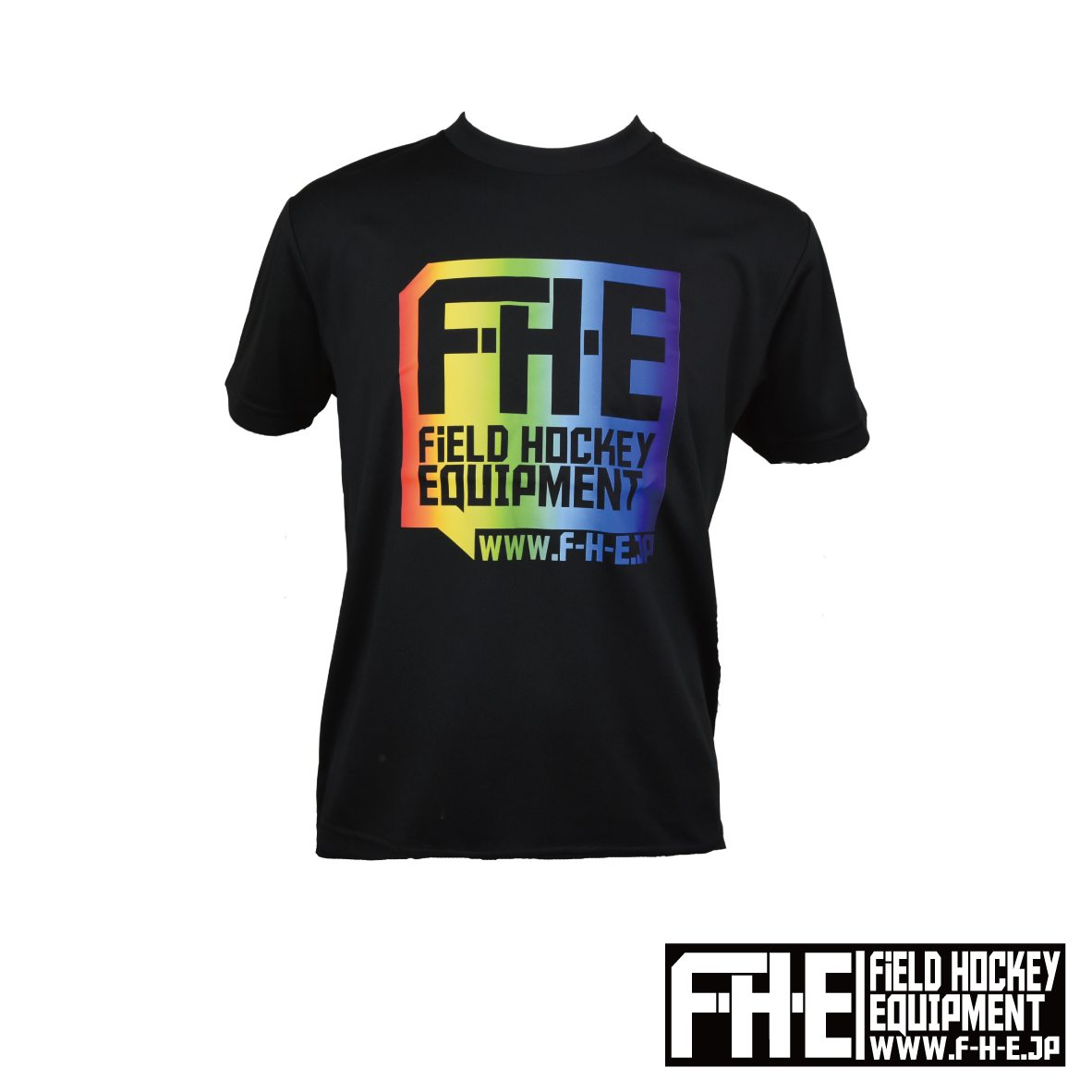 F-H-E Tシャツ レインボープリント
