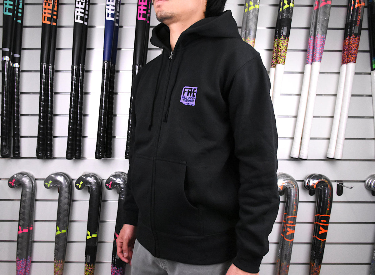 F-H-E Zip Hoodie Black/Blue