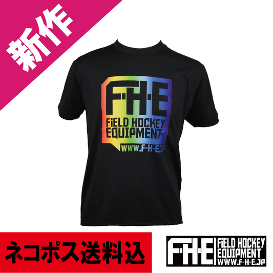 F-H-E Tシャツ レインボープリント ネコポス送料込