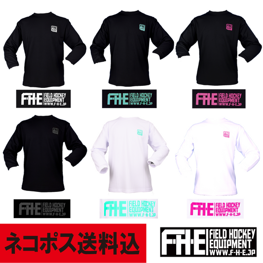 F-H-E Long Sleeve Shirt with Small Double-Sided Logo Print [Shipping Included]