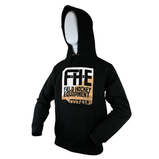 F-H-E 2色パーカー ホワイト/ゴールド