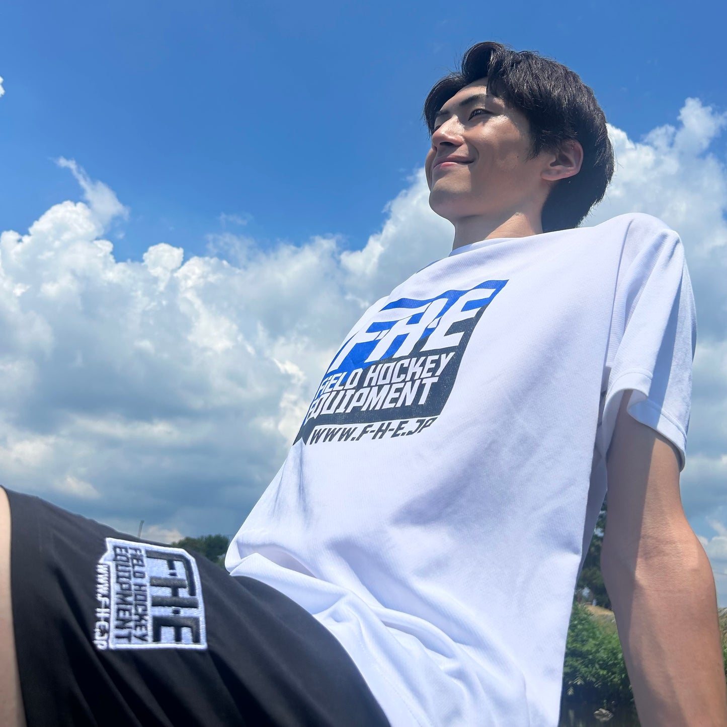 F-H-E 2色Tシャツ ホワイト