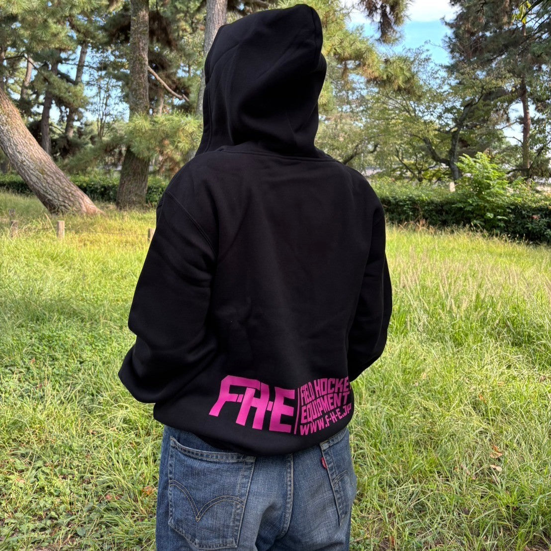 F-H-E ジップパーカー グレー/ブラック