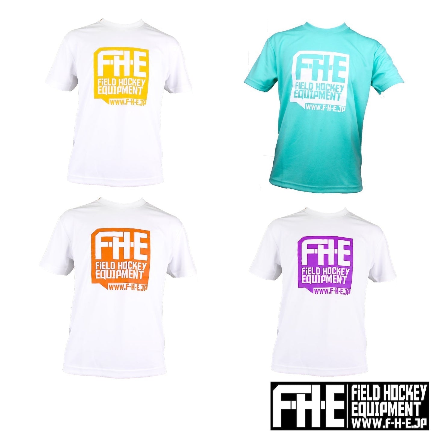 F-H-E Tシャツ ミント/ホワイト