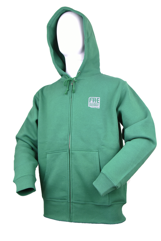 F-H-E ジップパーカー アイビーグリーン/グレー