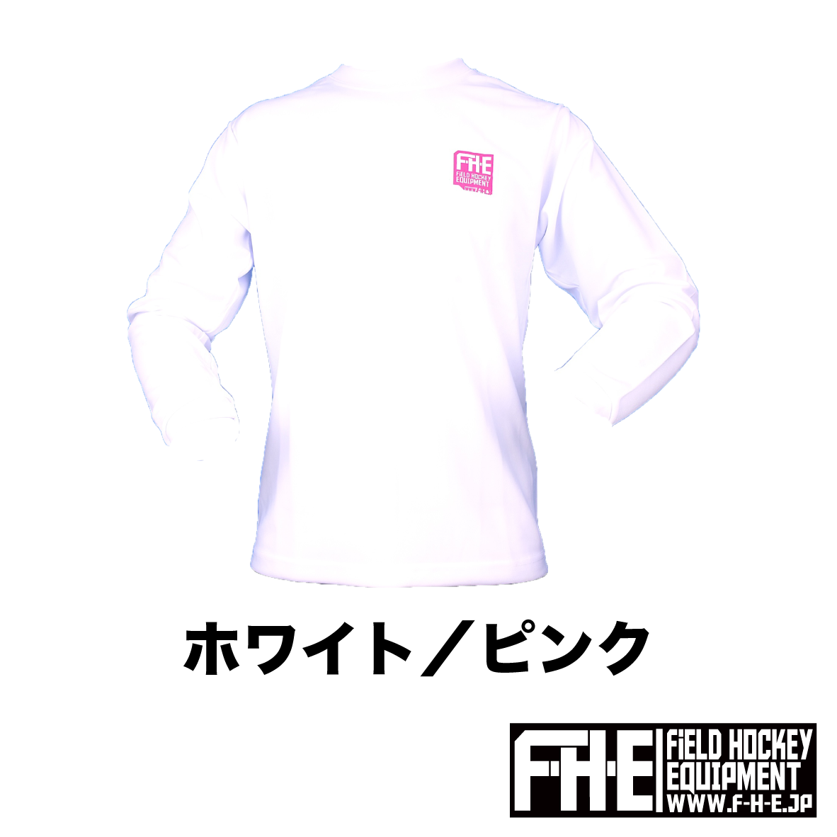 F-H-E 長袖シャツ 両面プリントロゴ小
