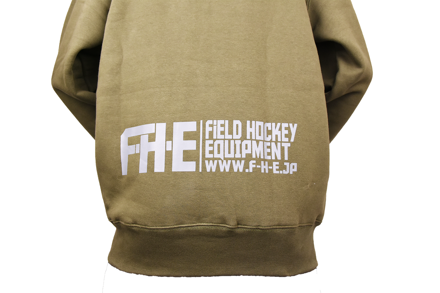 F-H-E ジップパーカー オリーブ/グレー