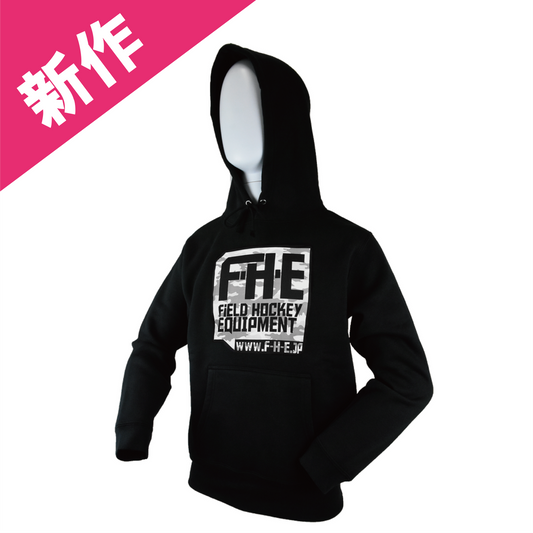 F-H-E カモフラ柄パーカー ブラック/グレー