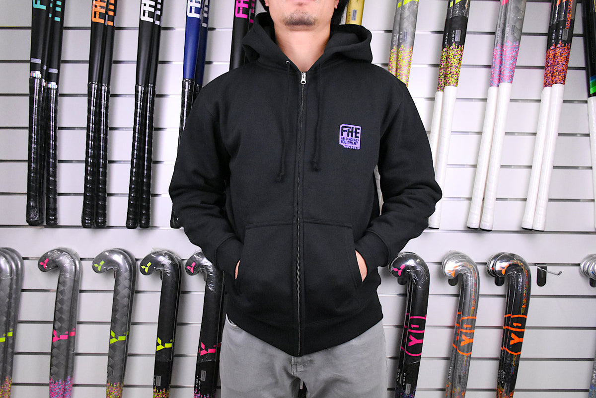 F-H-E Zip Hoodie Black/Blue
