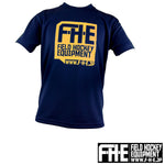 F-H-E Tシャツ ネイビー/イエロー