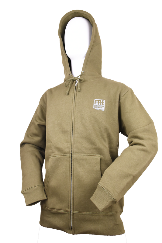 F-H-E ジップパーカー オリーブ/グレー