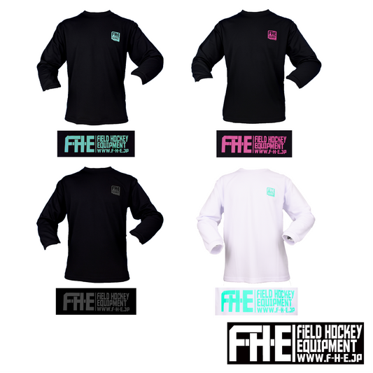 F-H-E 長袖シャツ 両面プリントロゴ小