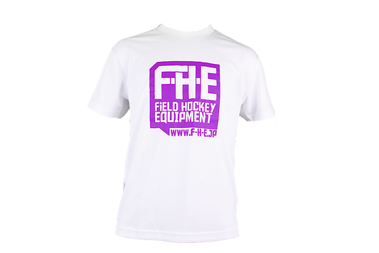 F-H-E Tシャツ ホワイト/パープル
