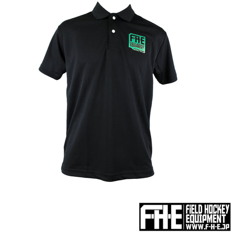 F-H-E ポロシャツ ブラック/ティール